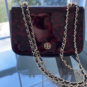 Tory Burch Leather Robinson Crossbody - Tortoise